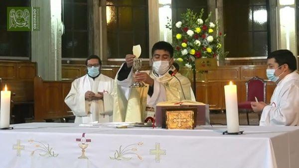 Padre Patricio Sánchez Celebró Su Primera Misa Con La Comunidad Diocesana